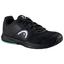 HEAD Mens Revolt Court Tennis Shoes - Black/Teal - thumbnail image 1