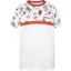 Babolat Boys Compete Crew Neck Tee - White/Pumpkin - thumbnail image 1