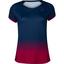 Babolat Girls Compete Cap Sleeve Top - Estate Blue/Vivacious Red - thumbnail image 1