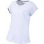 Babolat Girls Performance Cap Sleeve Top - White/Silver - thumbnail image 2