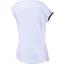 Babolat Girls Performance Cap Sleeve Top - White/Silver - thumbnail image 3