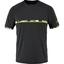 Babolat Mens Aero Crew Neck Tee - Black/Yellow - thumbnail image 1