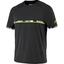 Babolat Mens Aero Crew Neck Tee - Black/Yellow - thumbnail image 2