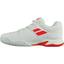 Babolat Kids Pulsion Tennis Shoes - White/Bright Red - thumbnail image 2
