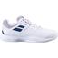 Babolat Mens Pulsion Clay Tennis Shoes - White/Estate Blue - thumbnail image 1