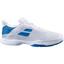 Babolat Mens Jet Tere Tennis Shoes - White/Saxony Blue - thumbnail image 1