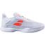 Babolat Womens Jet Tere Tennis Shoes - White/Coral - thumbnail image 1