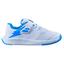 Babolat Kids Pulsion Velcro Tennis Shoes - White/Blue - thumbnail image 1