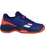 Babolat Kids Pulsion Velcro Tennis Shoes - Estate Blue/Orange - thumbnail image 1