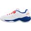 Babolat Kids Pulsion Velcro Tennis Shoes - White/Dazzling Blue - thumbnail image 3