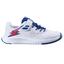 Babolat Kids Pulsion Velcro Tennis Shoes - White/Estate Blue - thumbnail image 1
