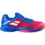 Babolat Kids Jet Tennis Shoes - Red/Estate Blue - thumbnail image 1