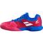 Babolat Kids Jet Tennis Shoes - Red/Estate Blue - thumbnail image 2