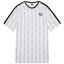 Sergio Tacchini Mens Pinstripe T-Shirt - White/Navy - thumbnail image 1