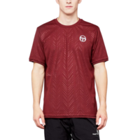 Sergio Tacchini Mens Chevron T-Shirt - Bordeaux/White