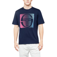 Sergio Tacchini Mens Fargo T-Shirt - Navy/Capanula/Pink Yarrow