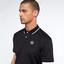 Sergio Tacchini Mens Young Line Pro Tennis Polo - Black/White - thumbnail image 1