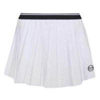 Sergio Tacchini Womens Game Tennis Skirt - Blanc/Sky