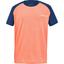 Babolat Boys Play Crewneck Tee - Orange/Estate Blue - thumbnail image 1