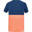Babolat Boys Play Crewneck Tee - Orange/Estate Blue - thumbnail image 2