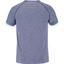Babolat Mens Play Crew Neck Tee - White/Heather Blue - thumbnail image 3