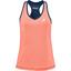 Babolat Womens Play Tank Top - Orange/Estate Blue - thumbnail image 1
