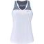 Babolat Womens Play Tank - White/Heather Blue - thumbnail image 1