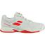 Babolat Kids Pulsion Tennis Shoes - White/Bright Red - thumbnail image 1
