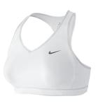 Nike Definition Racerback Sports Bra - White - thumbnail image 1
