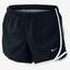 Nike Girls 3.5" Tempo Running Shorts - Black/White - thumbnail image 1