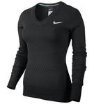 Nike Womens Knit Tennis Sweater - Black/White - thumbnail image 1