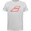 Babolat Kids Strike Cotton Tee - White/Red - thumbnail image 1