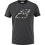 Babolat Boys Aero Cotton Tee - Heather Black/Yellow - thumbnail image 1