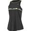 Babolat Womens Aero Cotton Tank - Black Heather/Yellow - thumbnail image 2