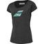 Babolat Womens Exercise Flag Tee - Heather Black/Blue Marl - thumbnail image 2
