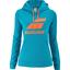 Babolat Womens Exercise Hood Sweat - Blue/Orange - thumbnail image 1