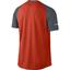 Nike Mens Miler UV Short Sleeve Running Shirt - Team Orange/Reflective Silver - thumbnail image 2