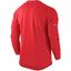 Nike Mens Miler UV Long Sleeve Shirt - Red/Reflective Silver - thumbnail image 2