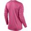 Nike Womens Miler Long Sleeve Running Top - Dynamic Pink/Reflective Silver - thumbnail image 2
