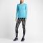 Nike Womens Miler Long Sleeve Running Top - Blue/Silver - thumbnail image 7