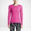 Nike Womens Miler Long Sleeve Running Top - Pink Pow/Silver - thumbnail image 3