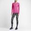 Nike Womens Miler Long Sleeve Running Top - Pink Pow/Silver - thumbnail image 7