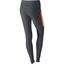 Nike Womens Filament Running Tights - Dark Grey/Atomic Orange - thumbnail image 2