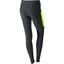 Nike Womens Filament Running Tights - Anthracite/Volt/Matte Silver - thumbnail image 2