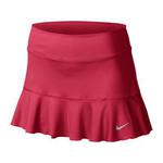 Nike Womens Flounce Knit Skirt - Fusion Red/Matte Silver - thumbnail image 1