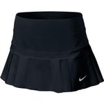Nike Womens Woven Pleated Skort - Black/Matte Silver - thumbnail image 1