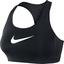 Nike Shape Swoosh Sports Bra - Black/White - thumbnail image 1