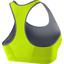 Nike Shape Swoosh Sports Bra - Volt/Cool Grey - thumbnail image 2