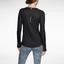 Nike Dri-FIT Wool Womens V-Neck Top - Black - thumbnail image 2