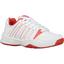 K-Swiss Kids Smash Omni Tennis Shoes - White/Fiesta - thumbnail image 2